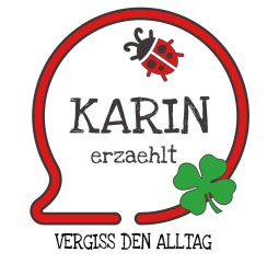Logo von Erzählerin Karin erzaehlt mit Slogan Vergiss den Alltag